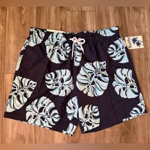 Trunks Bathing Suit UPF 50+
Leaves Quick Dry Summer
Beachwear Men's Sz XL NWT